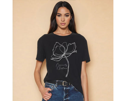 Community Is Resistance | Vintage Botanical Graphic Tee