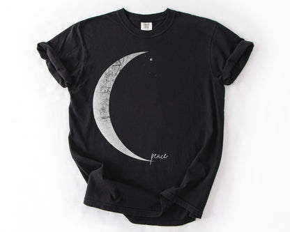 Moon Peace | Vintage Peace Graphic Tee