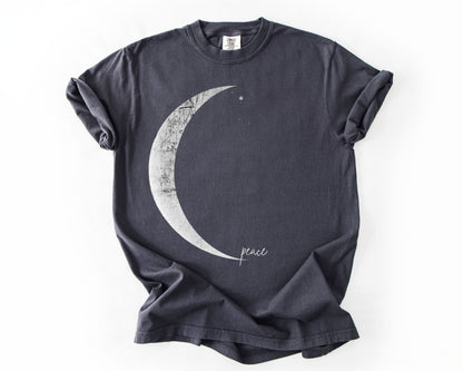 Moon Peace | Vintage Peace Graphic Tee