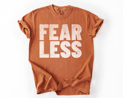 Yam t-shirt with Fear Less graphic – courage