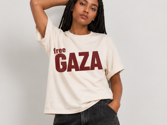 Free Gaza | Palestine Solidarity Protest Shirt - Boxy Fit