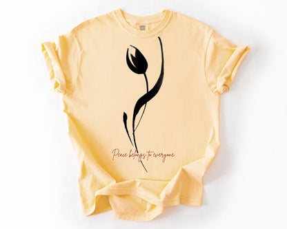 Peace Belongs To Everyone | Vintage Peace Graphic Tee