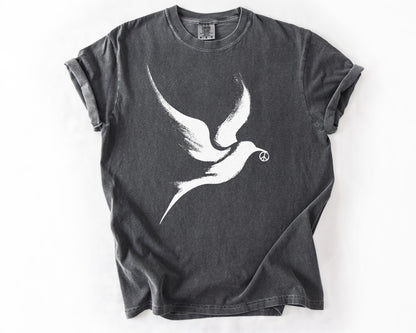 Pepper t-shirt with peace dove graphic – peace shirt