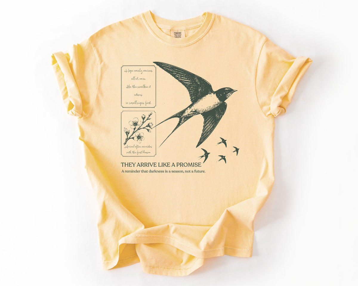Butter t-shirt with bird graphic – hope