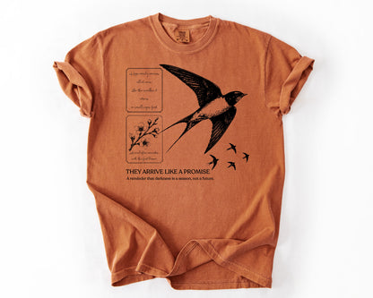 Yam t-shirt with bird graphic – renewal